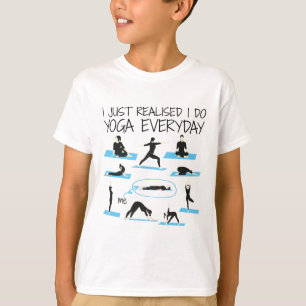 Funny Men Women Yoga, Yoga Exercise Funny Meditati T-Shirt