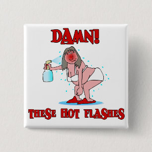 Funny Menopause 2 Inch Square Button