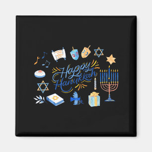 Funny Menorah Hanukkah 2025 Meowzel Chanukah Jewis Magnet