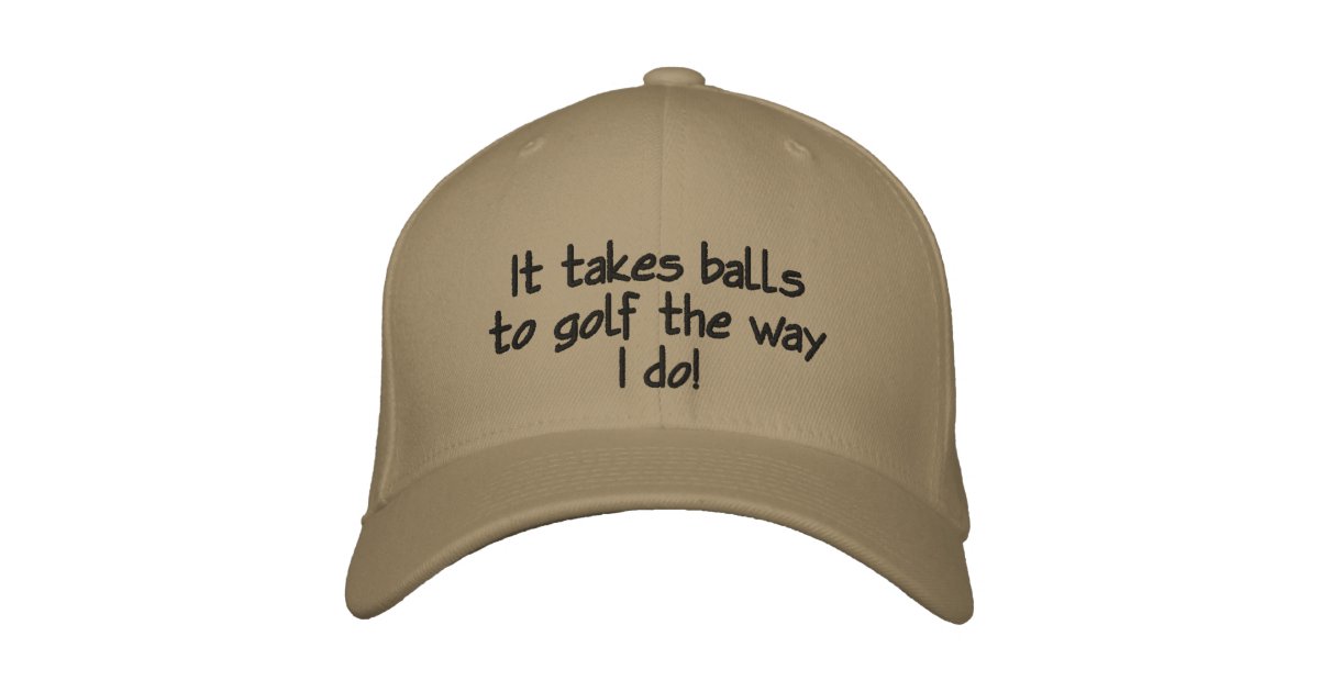 Funny Men's, Custom Golf Hat Zazzle.ca