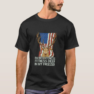 Funny Mens Deer I m Into Fitness Fit ness Deer In T-Shirt