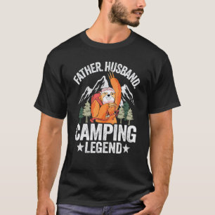 Funny Mens Father Husband Camping Legend Sloth Rv T-Shirt