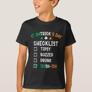 Funny Mens St Patricks Day Drunk 1  T-Shirt