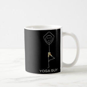 Funny Mens Yoga, Boy Yoga Exercise  Coffee Mug