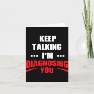 Funny Mental Health Awareness Counsellor Therapist Card