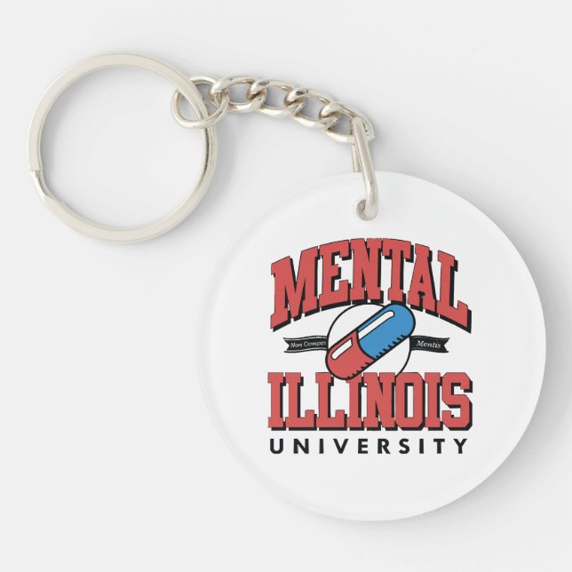 Funny Mental Health Keychain (Front)