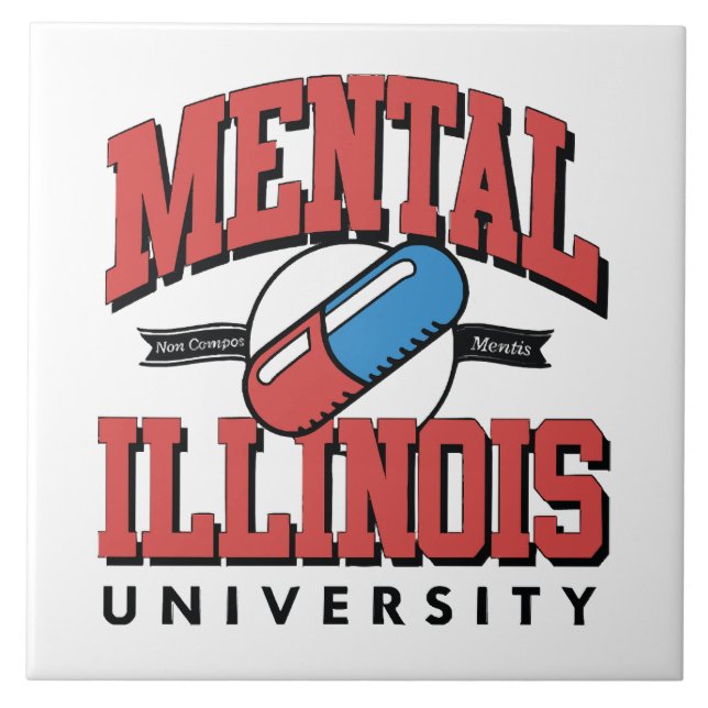 Funny Mental Health Tile (Front)