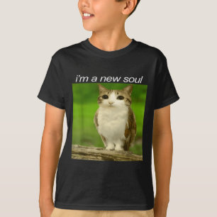 Funny Meowl Cat Owl Brainrot Cursed Internet Silly T-Shirt