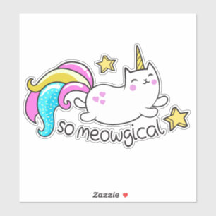 Funny meowlogical unicorn kitty