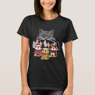 Funny Meowy Catmas Christmas Hilarous T-Shirt
