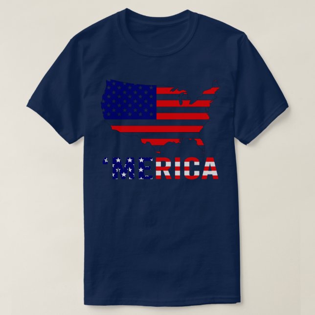 Funny Merica Gift 4th of july Gift Independence Da T-Shirt (Design Front)