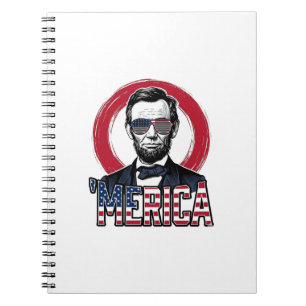 Funny Merica Patriotic President Vintage Vector De Notebook