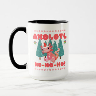 Funny Merry Christmas Axolotl Ho-Ho-Ho! Mug