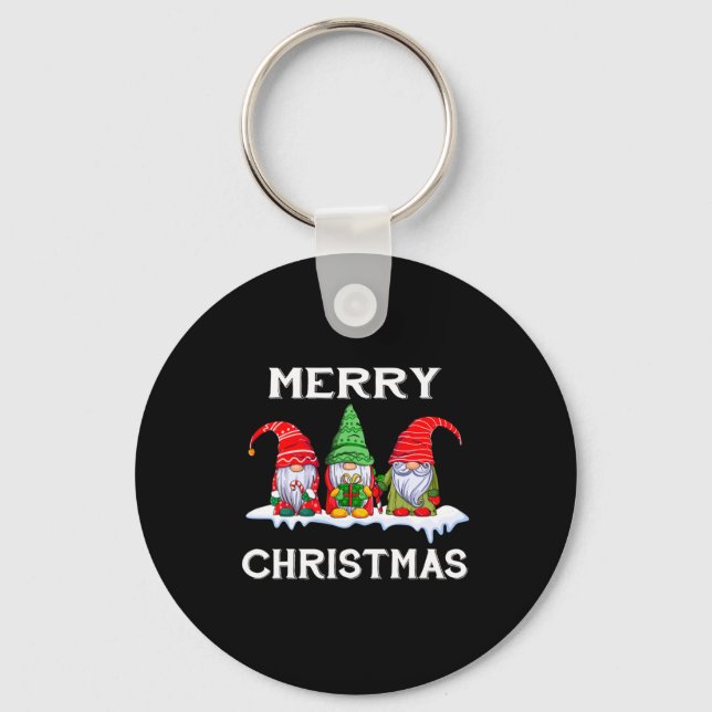 Funny Merry Christmas Family Matching Xmas New Yea Keychain (Front)