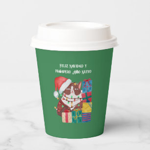 Funny Merry Christmas & Happy New Year in Spanish Paper Cups