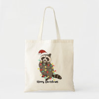 Funny Merry Christmas Racoon