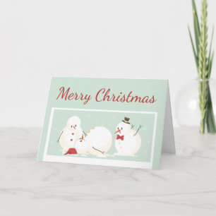 Funny Merry Christmas Snowman Humour Card