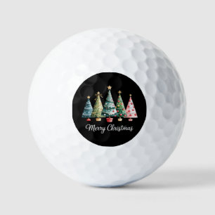 Funny Merry Christmas Trees Bow Santa Family Essen Golf Balls
