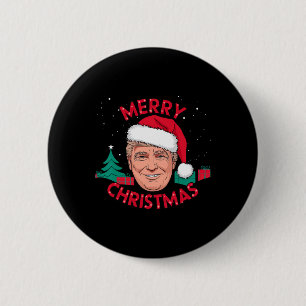 Funny Merry Christmas Trump Humourous Christmas Ce 2 Inch Round Button