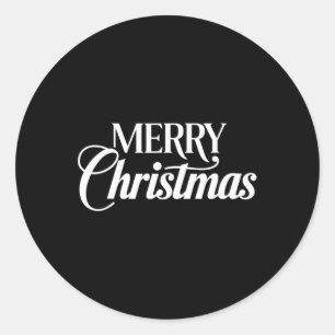 Funny Merry Christmas Xmas Family Men Women kids Classic Round Sticker