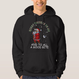 Funny Merry Fishmas To All Christmas Family Matchi Hoodie