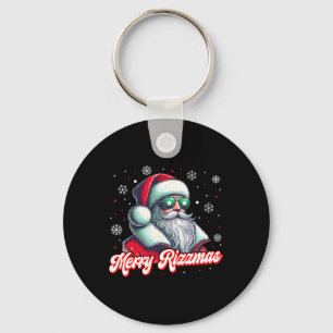 Funny Merry Rizzmas Rizz Santa Claus Christmas Cos Keychain