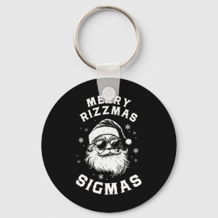 Funny Merry Rizzmas Sigmas Kids Teens School Chris Keychain