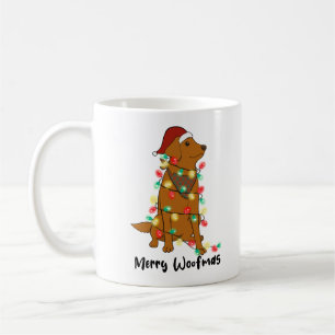 Funny Merry Woofmas Christmas Dog Coffee Mug