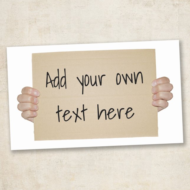 Funny Message - Cardboard Protest Sign - Sticker (Creator Uploaded)