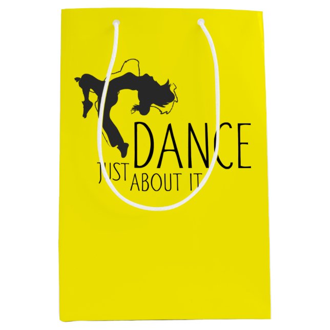 Funny Message - Just Dance About It 1 Medium Gift Bag (Front)