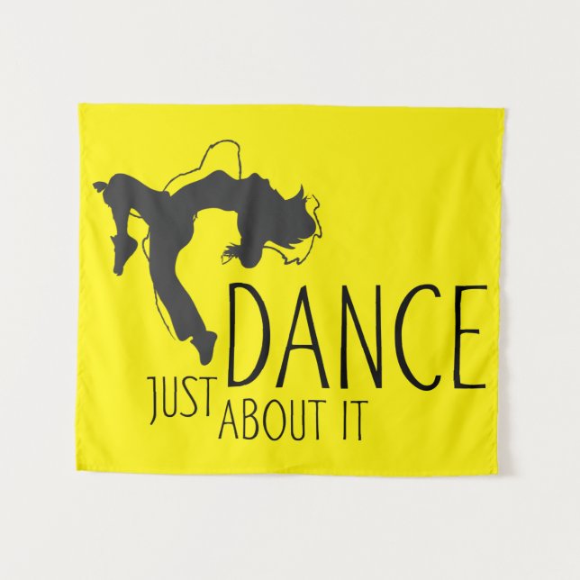 Funny Message - Just Dance About It 1 Tapestry (Front (Horizontal))