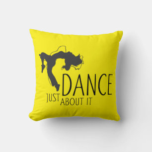 Funny Message - Just Dance About It 1 Throw Pillow