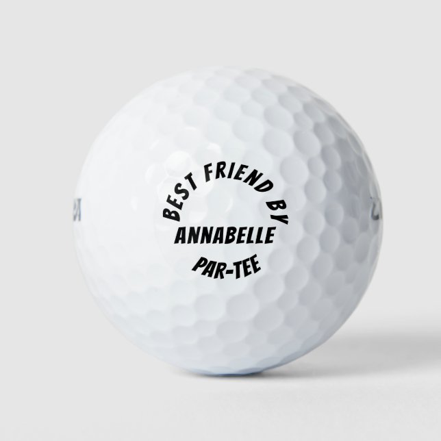 Funny Message Personalized Name Golf Balls (Front)
