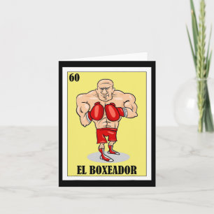 Funny Mexican Boxing Design - El Boxeador 1 Card