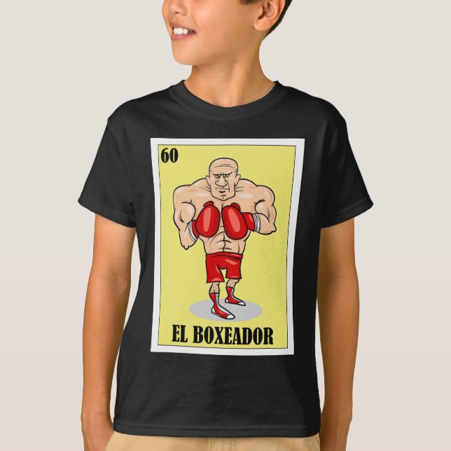 Funny Mexican Boxing Design - El Boxeador 1  T-Shirt (Front)