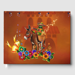 Funny mexican cactus guest book