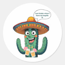 Funny Mexican Cactus with Tequila – Fiesta Sombrer