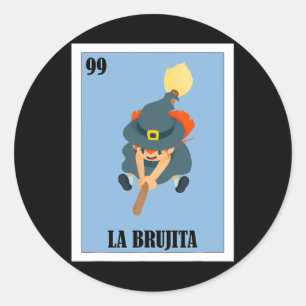 Funny Mexican Design For Cinco De Mayo - La Brujit Classic Round Sticker