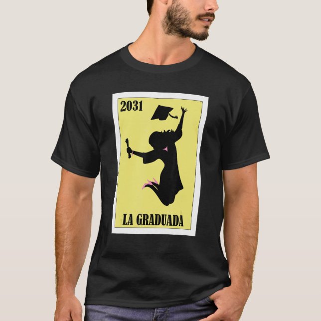 Funny Mexican Design for Graduation - La Graduada  T-Shirt (Front)