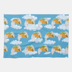 Funny Mexican Food Taco Lover Food Humour Emojis Kitchen Towel