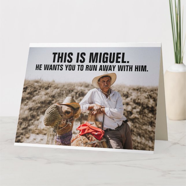 FUNNY MEXICAN GUY GIANT BANTHDATING CARTE (Devant)