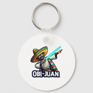 Funny Mexican Obi Juan Movie Parody Cinco De Mayo Keychain