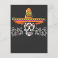 Funny Mexican Skull Sombrero Cinco de Mayo