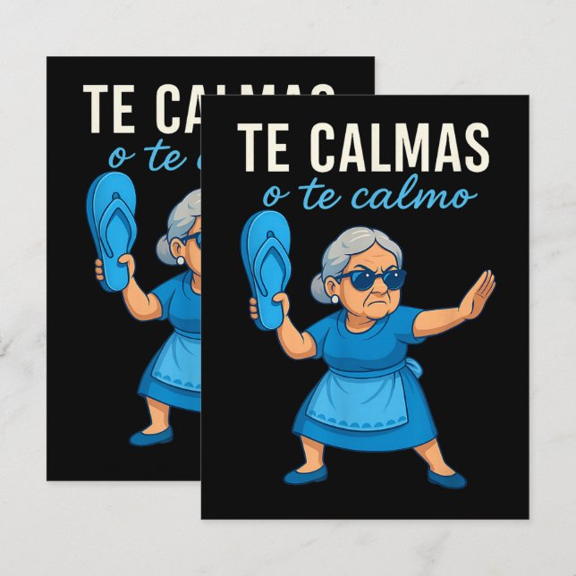 Funny Mexican Spanish Grandma Card (Front/Back)