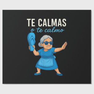 Funny Mexican Spanish Grandma Wrapping Paper