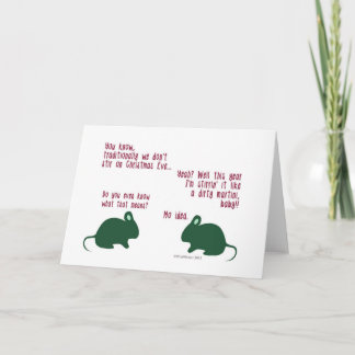 Funny Mice Christmas Card