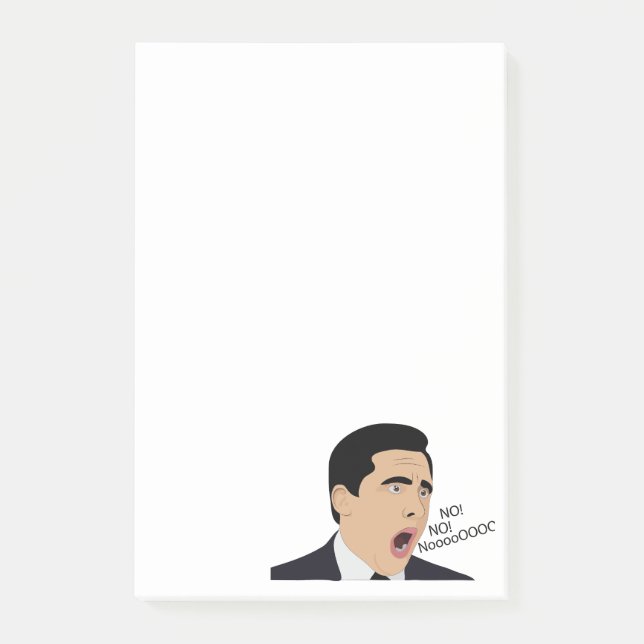 Funny Michael Scott screaming No God no meme  Post-it Notes (Front)