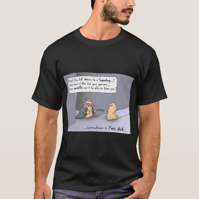 Funny Microbiology Shirt Bacteria DNA (Front)