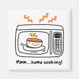 Funny Microwave Home Cooking Magnet