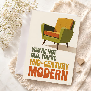 Funny Mid-Century Modern Birthday Card